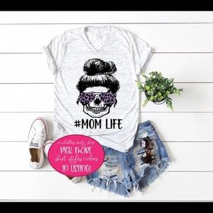 Purple Leopard sunglasses Skull